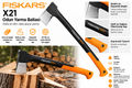 Fiskars X21 odun yarma baltası özellikleri tanıtım görseli