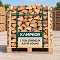KAMPKOR Şöminelik Kayın Odunu – 1 Ton – KAMPKOR