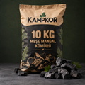 KAMPKOR Meşe Mangal Kömürü – 10 kg – KAMPKOR