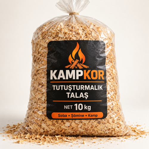 KAMPKOR tutuşturmalık talaş net 10 kg çuval